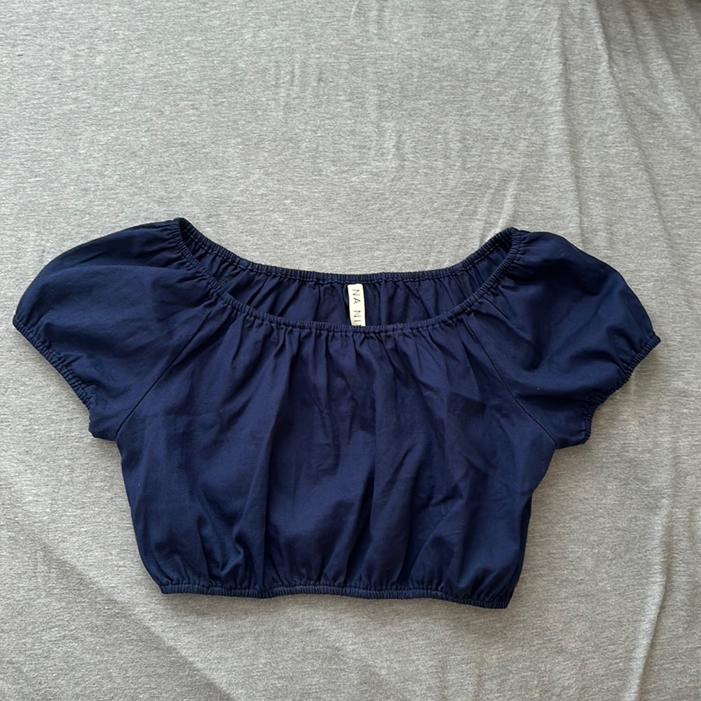Na Nin Stella Cotton Crop Top